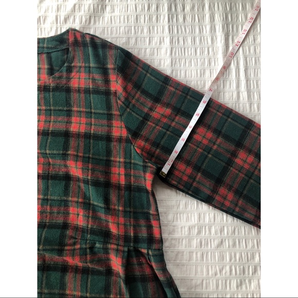 Plaid Long Sleeve Dress w Pockets & Button Cuffs - Picture 12 of 15